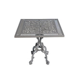 Alüminyum Döküm Bahçe Masası | CG-604 | 75x75 cm Kare Döküm Bahçe Masası