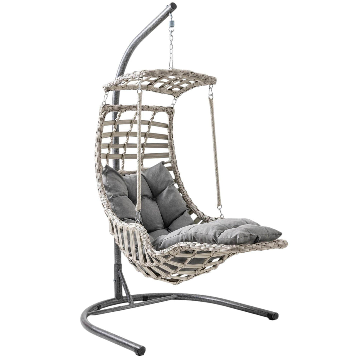 Alaçatı Plus | Tekli Rattan Bahçe Salıncağı | Rehome Balkon Salıncağı
