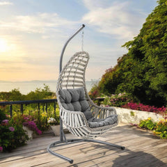 Datça | Tekli Rattan Bahçe Salıncağı | Rehome Balkon Salıncağı