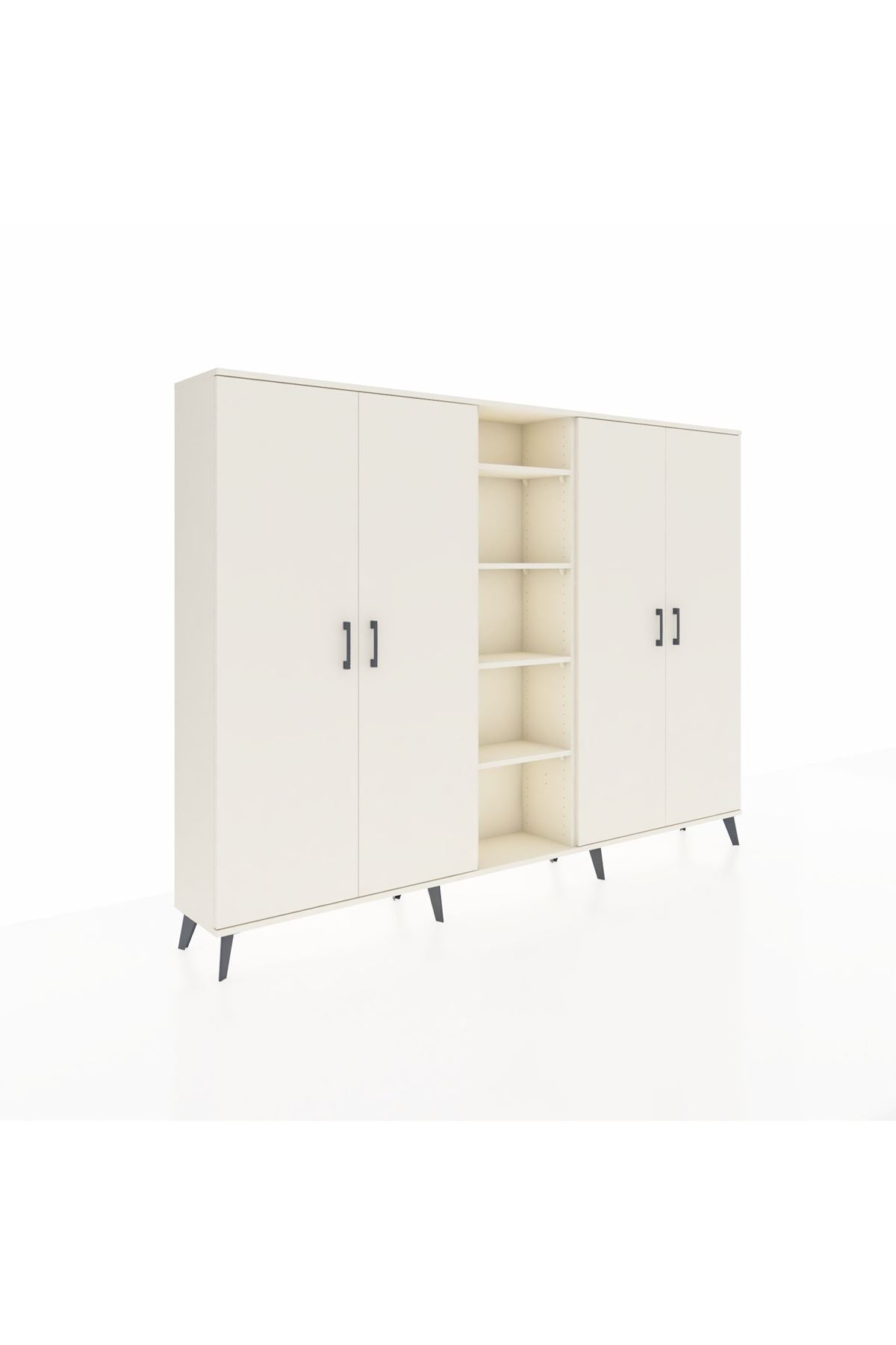 Arges Dolap 12 Raflı 4 Kapaklı 220x30x163 Aytaşı-Aytaşı
