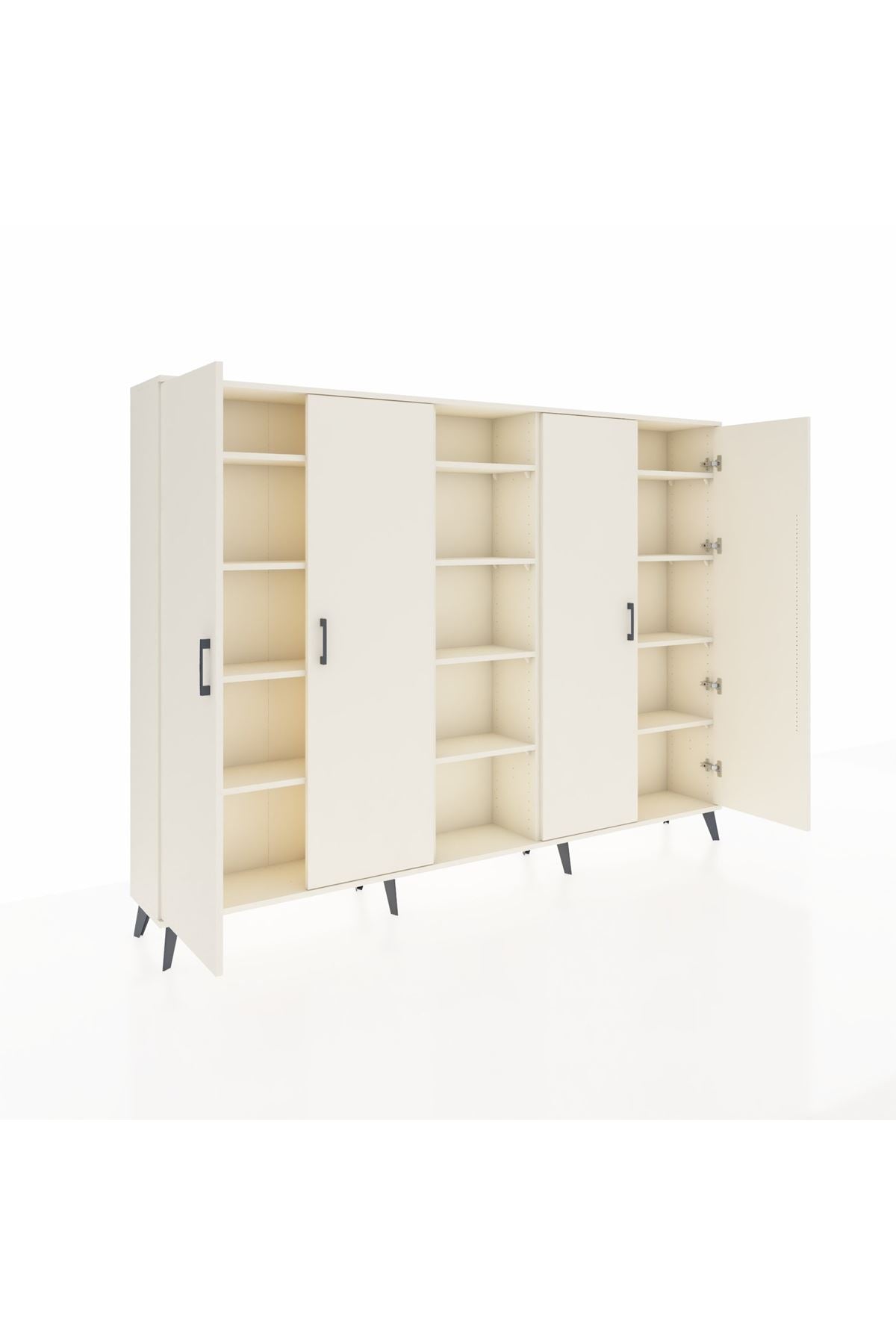 Arges Dolap 12 Raflı 4 Kapaklı 220x30x163 Aytaşı-Aytaşı