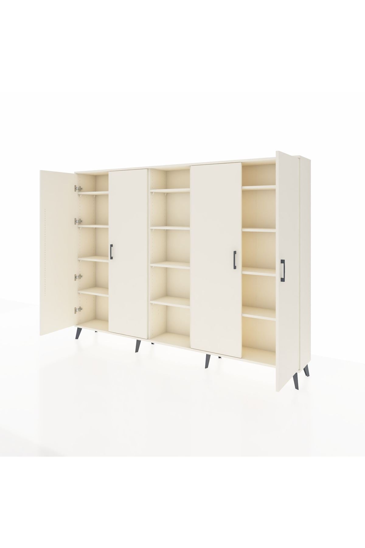 Arges Dolap 12 Raflı 4 Kapaklı 220x30x163 Aytaşı-Aytaşı