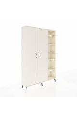 Arges Gardrop 7 Raflı 2 Kapaklı Tek Askılı 132x30x195 Aytaşı-Aytaşı