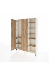 Arges Gardrop 7 Raflı 2 Kapaklı Tek Askılı 132x30x195 Aytaşı-Çam