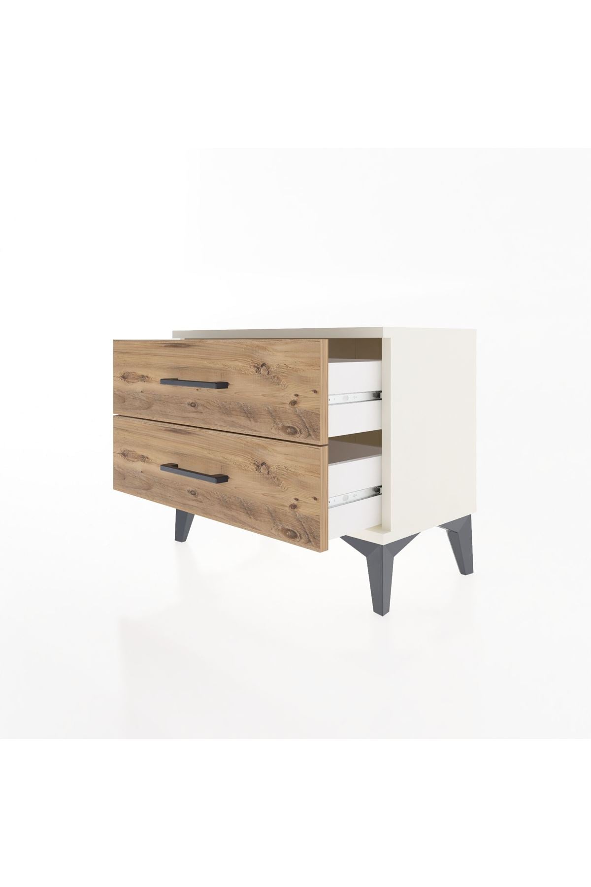 Arges Komodin 2 Çekmeceli 60x30x48 Aytaşı-Çam