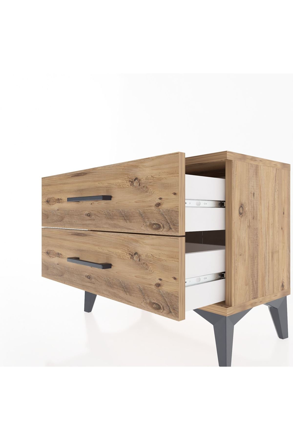 Arges Komodin 2 Çekmeceli 60x30x48 Çam-Çam