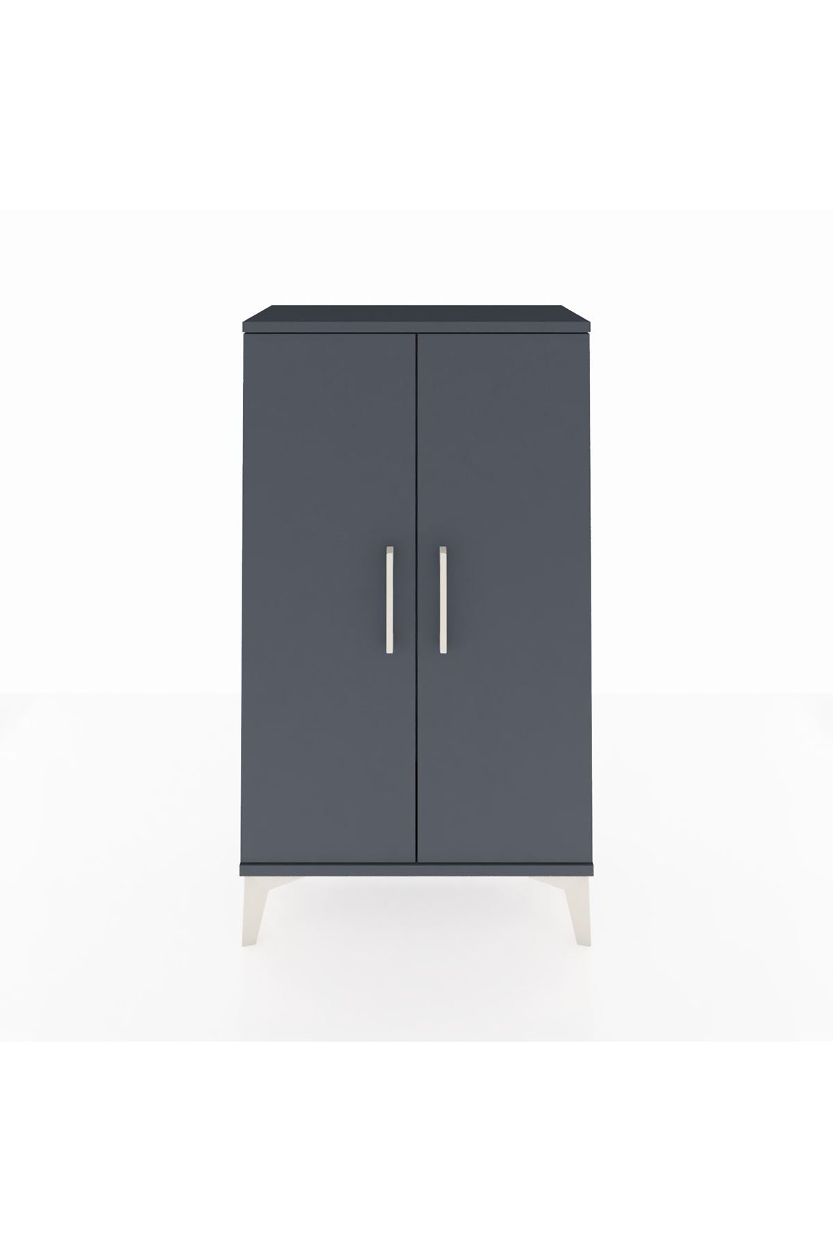 Arges Komodin 2 Kapaklı 60x30x106 Antrasit-Antrasit