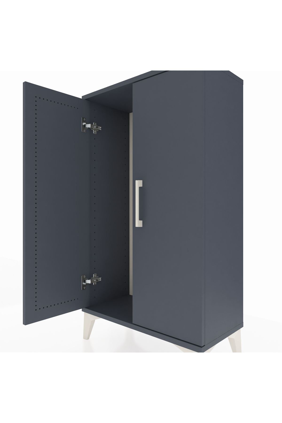 Arges Komodin 2 Kapaklı 60x30x106 Antrasit-Antrasit