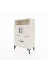 Arges Komodin 2 Raflı Tek Çekmeceli 2 Kapaklı 60x30x96 Aytaşı-Aytaşı