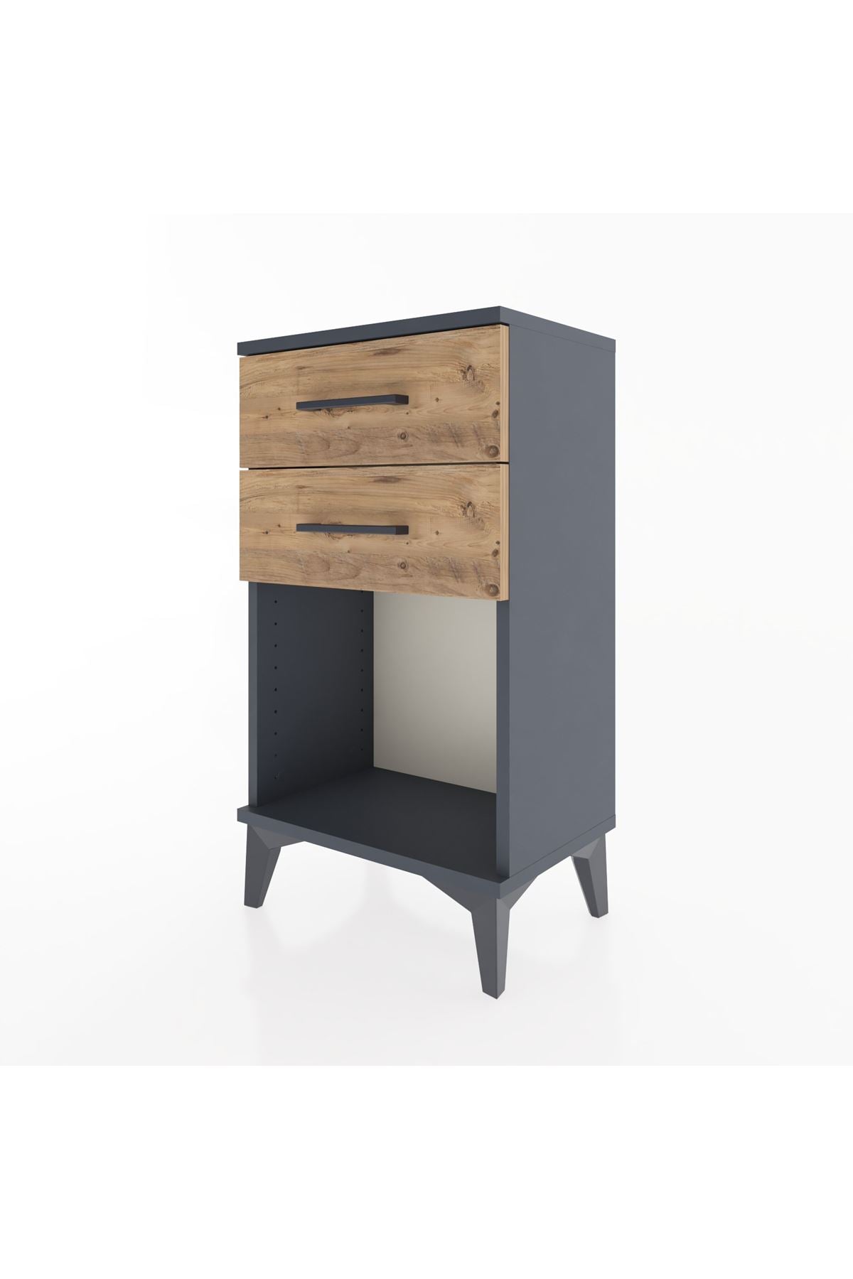 Arges Komodin 4 Çekmeceli 44x30x80 Antrasit-Çam