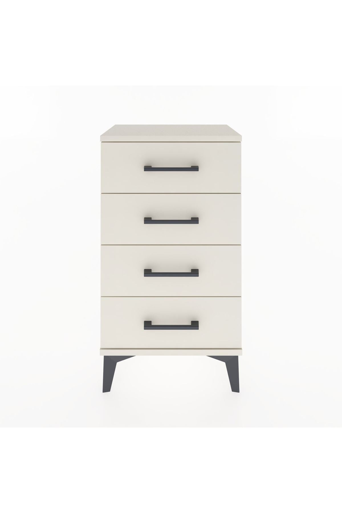 Arges Komodin 4 Çekmeceli 44x30x80 Aytaşı-Aytaşı