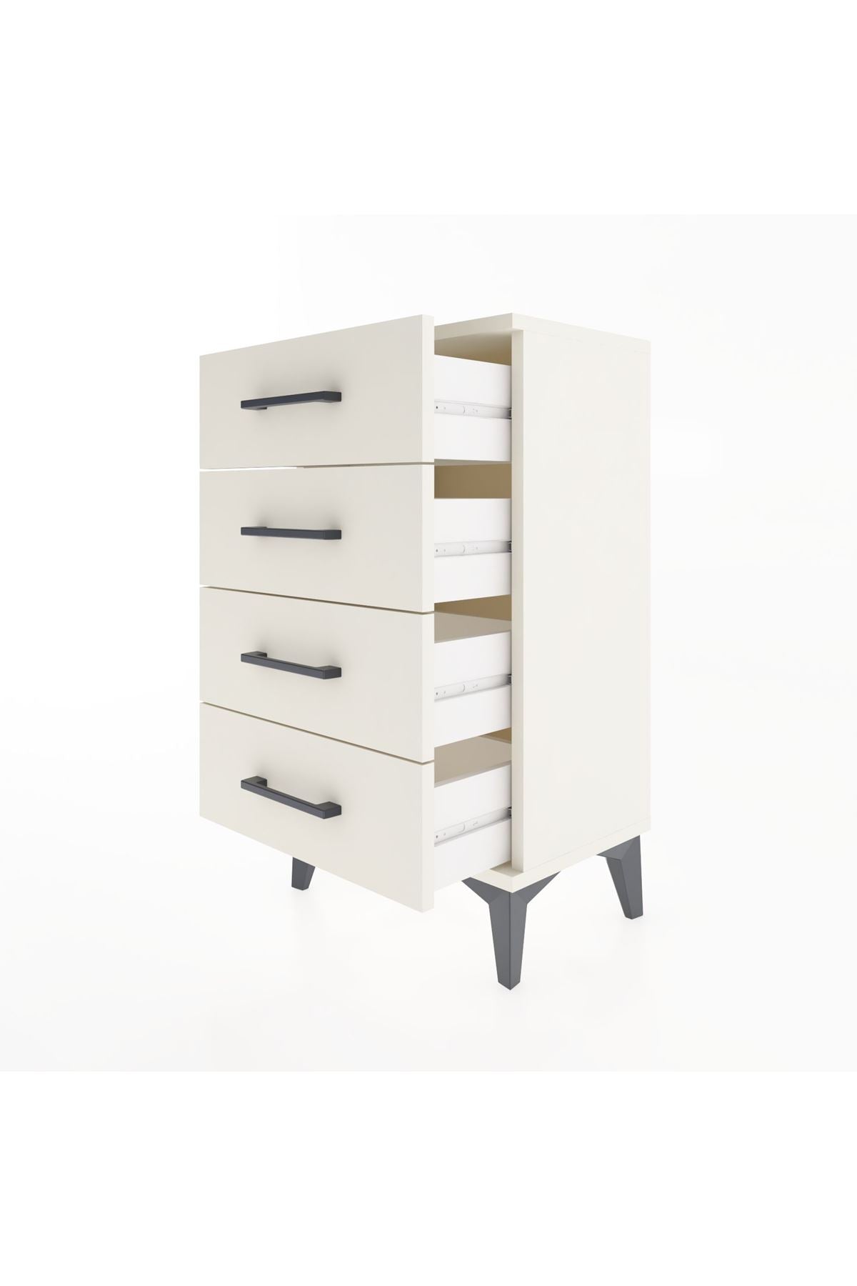 Arges Komodin 4 Çekmeceli 44x30x80 Aytaşı-Aytaşı