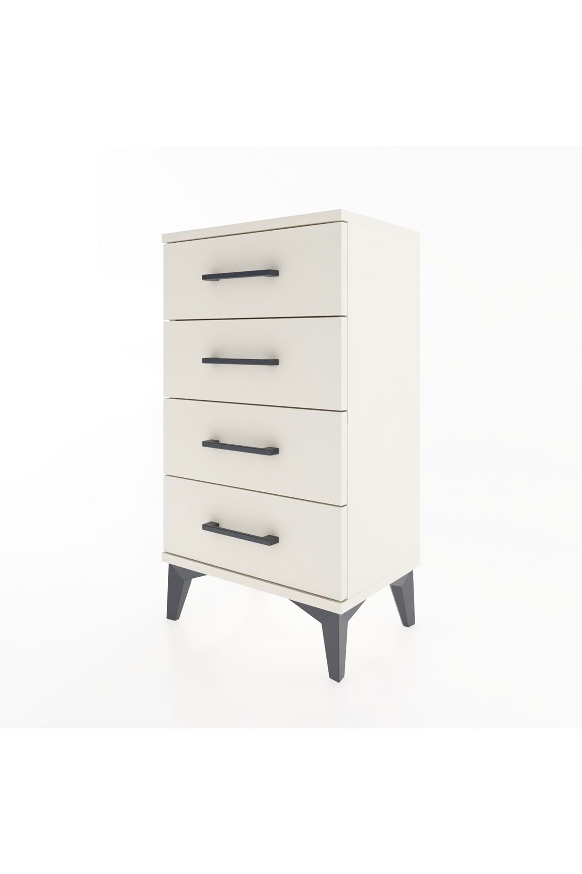 Arges Komodin 4 Çekmeceli 44x30x80 Aytaşı-Aytaşı