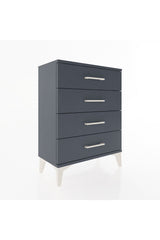 Arges Komodin 4 Çekmeceli 60x30x80 Antrasit-Antrasit
