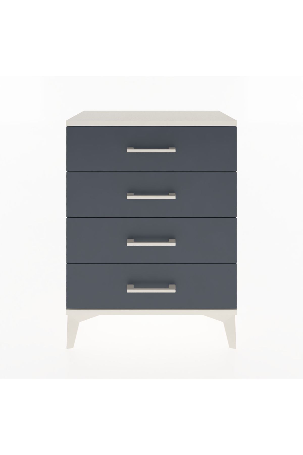 Arges Komodin 4 Çekmeceli 60x30x80 Aytaşı-Antrasit