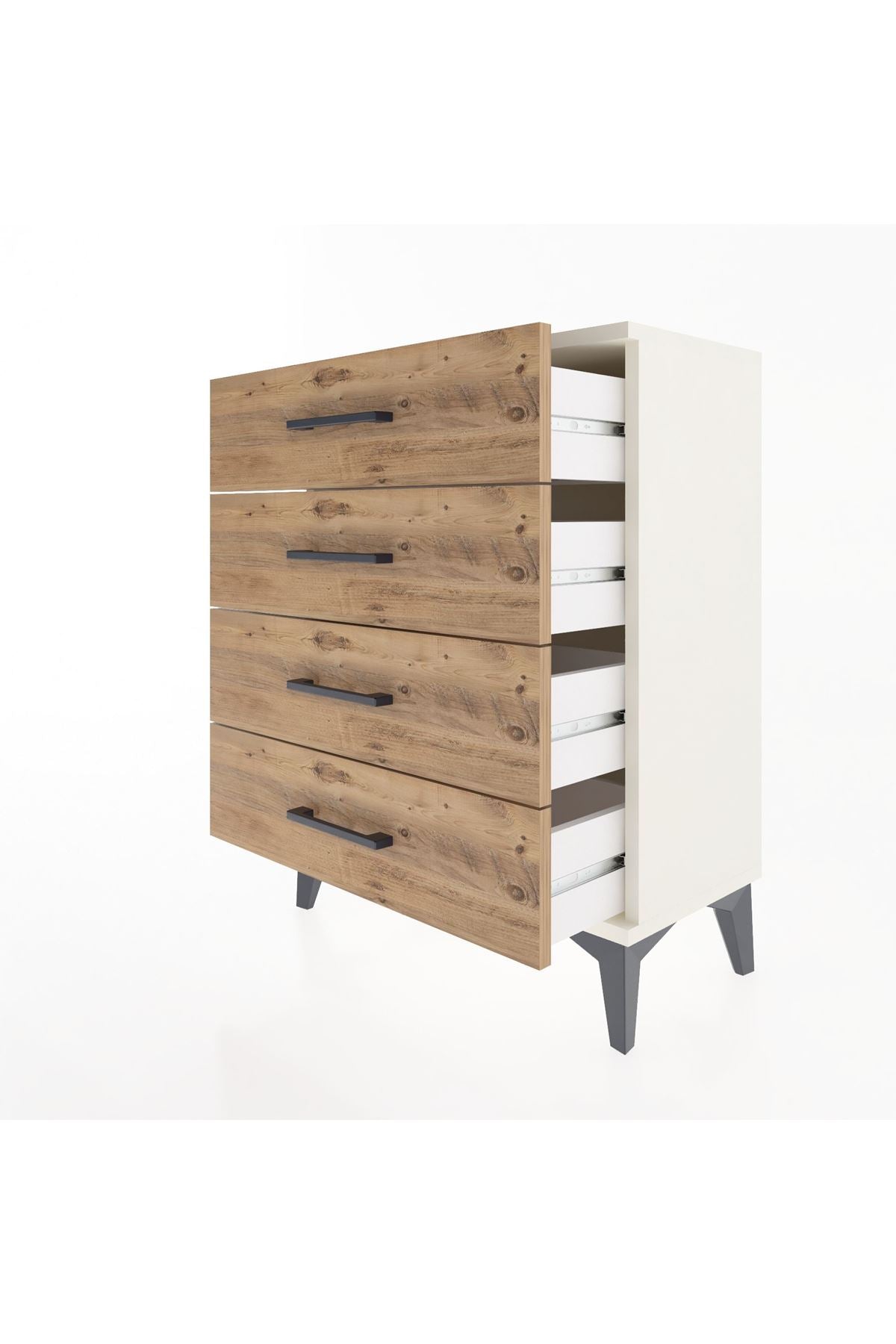 Arges Komodin 4 Çekmeceli 60x30x80 Aytaşı-Çam