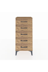 Arges Komodin 5 Çekmeceli 44x30x96 Çam-Çam