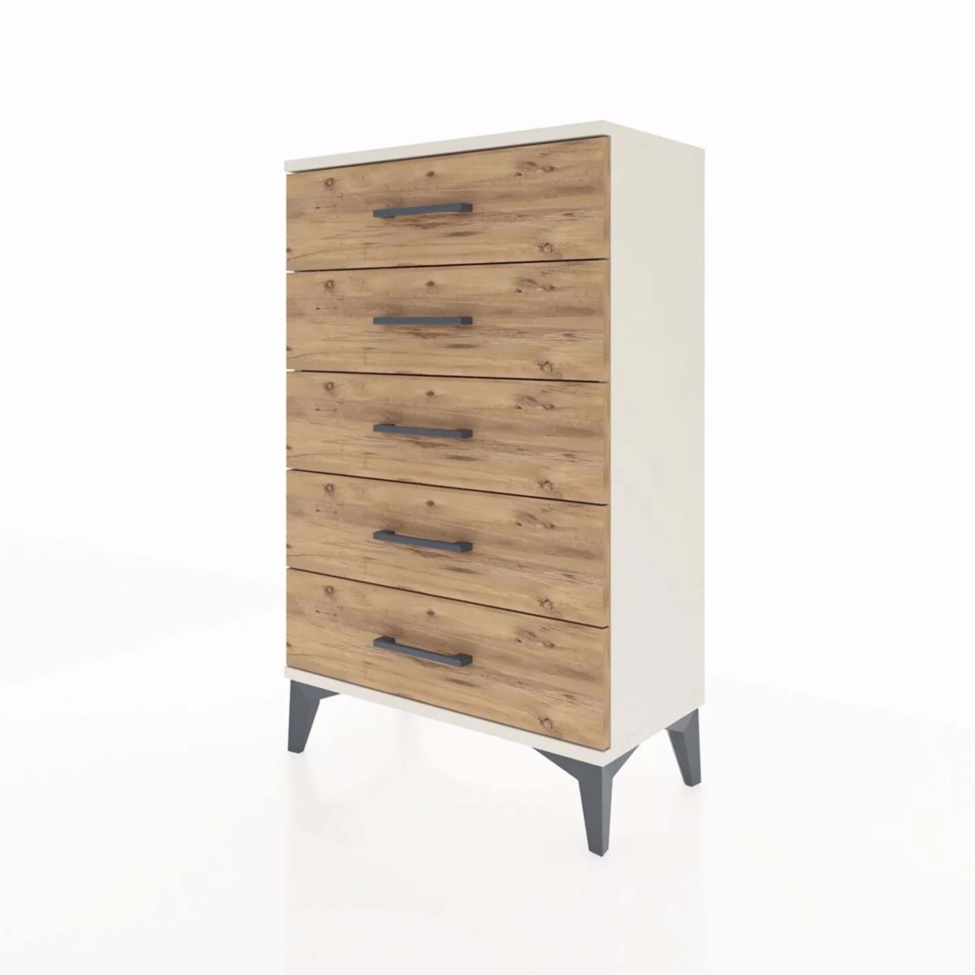 Arges Komodin 5 Çekmeceli 60x30x96 Aytaşı-Çam