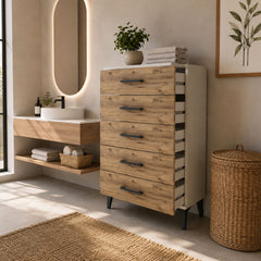 Arges Komodin 5 Çekmeceli 60x30x96 Aytaşı-Çam
