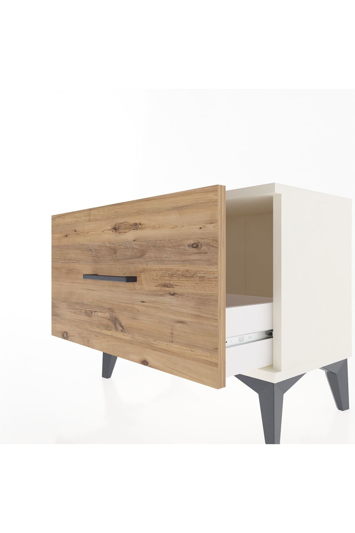 Arges Komodin Tek Çekmeceli 60x30x48 Aytaşı-Çam