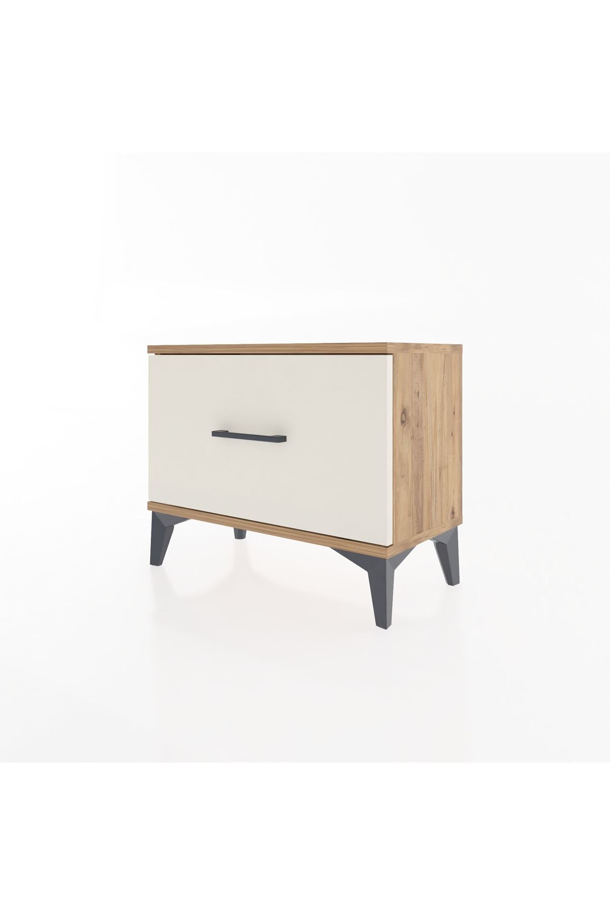 Arges Komodin Tek Çekmeceli 60x30x48 Çam-Aytaşı