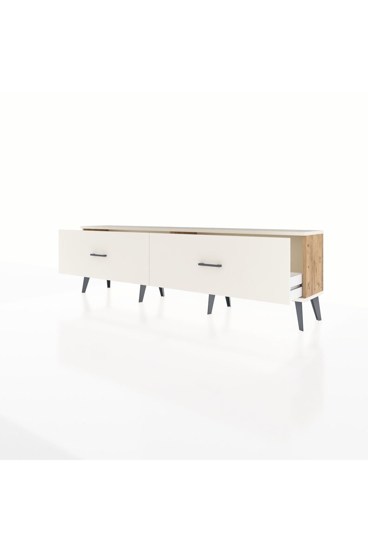 Arges TV Ünitesi 2 Çekmeceli  176x30x51 Çam-Aytaşı
