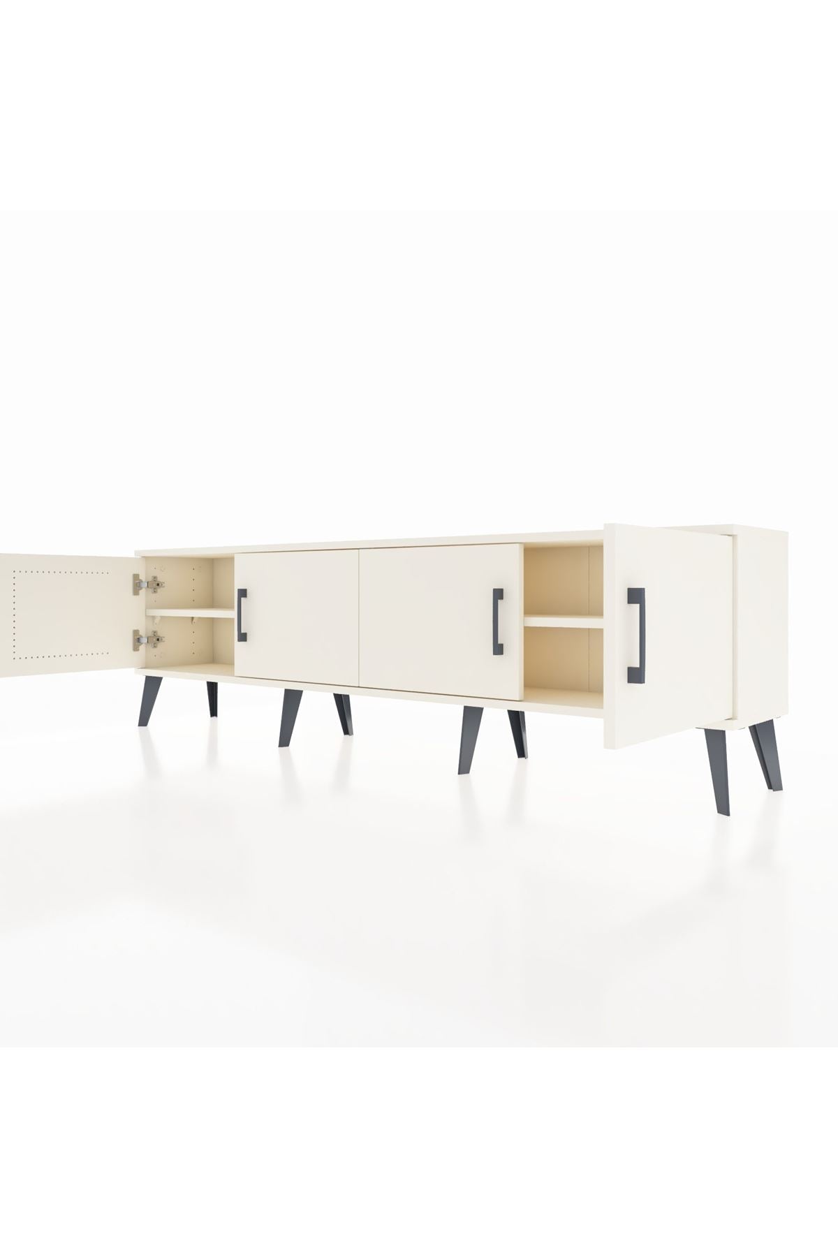 Arges TV Ünitesi 2 Raflı 4 Kapaklı 176x30x51 Aytaşı-Aytaşı