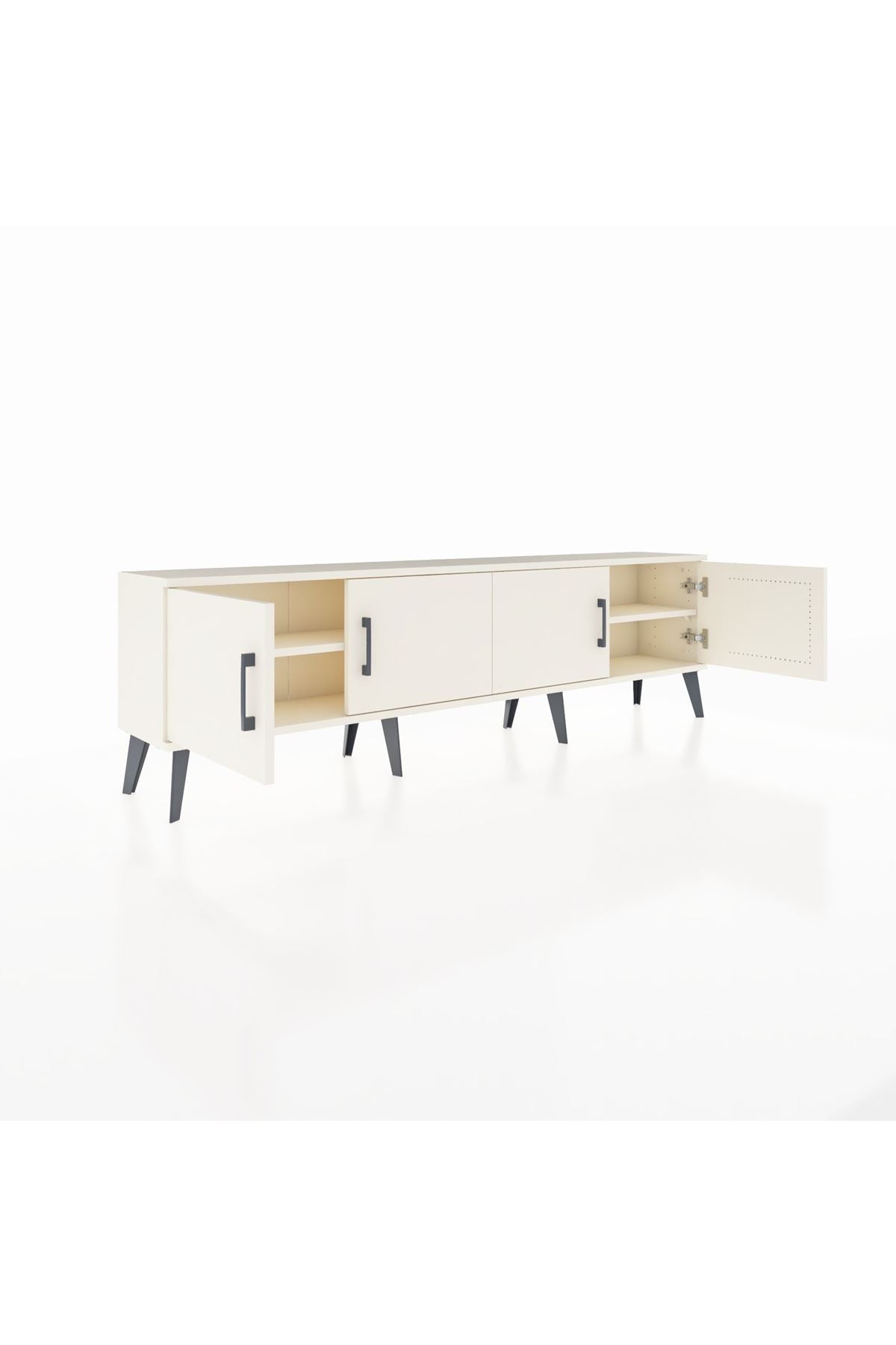 Arges TV Ünitesi 2 Raflı 4 Kapaklı 176x30x51 Aytaşı-Aytaşı