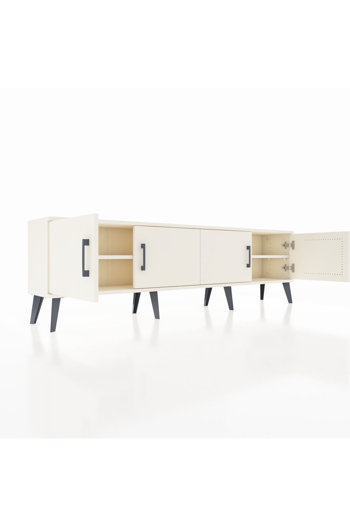 Arges TV Ünitesi 2 Raflı 4 Kapaklı 176x30x51 Aytaşı-Aytaşı
