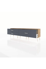Arges TV Ünitesi 3 Çekmeceli  176x30x51 Çam-Çam/Antrasit