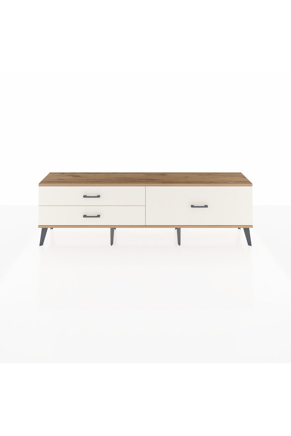 Arges TV Ünitesi 3 Çekmeceli  176x30x51 Çam-Çam/Aytaşı