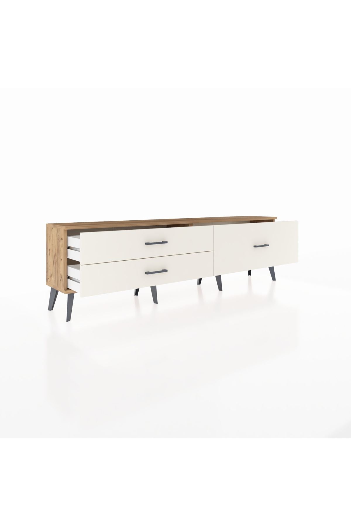 Arges TV Ünitesi 3 Çekmeceli  176x30x51 Çam-Çam/Aytaşı