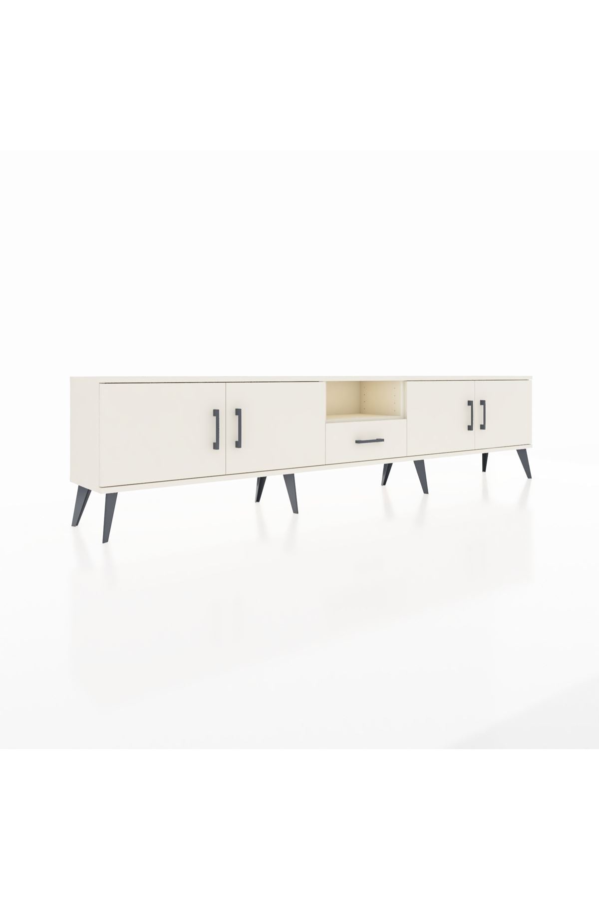 Arges TV Ünitesi 3 Raflı Tek Çekmeceli 4 Kapaklı 220x30x51 Aytaşı-Aytaşı
