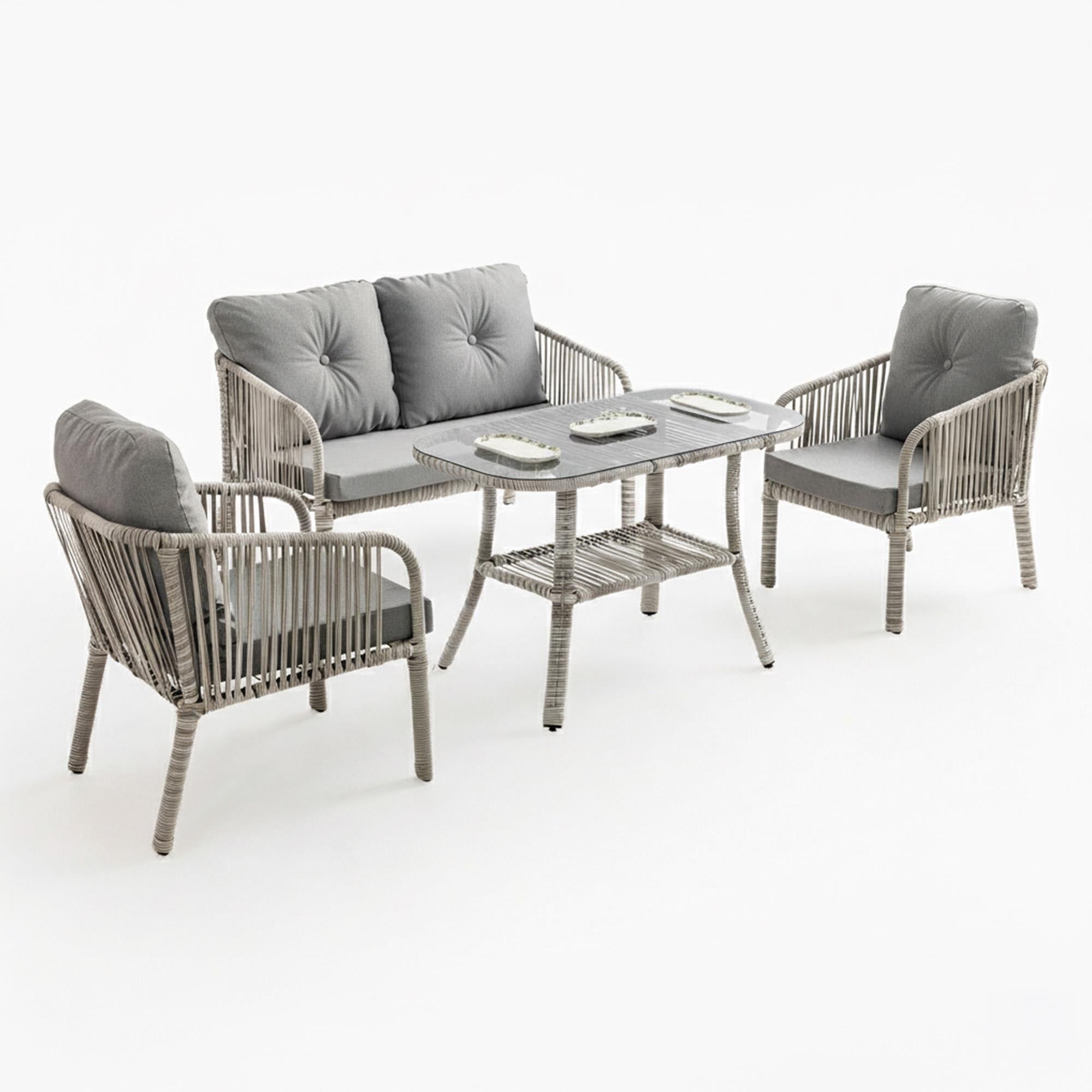 Artemis | İkili Bahçe Mobilyası Takımı | Rattan Bahçe Balkon Takımı