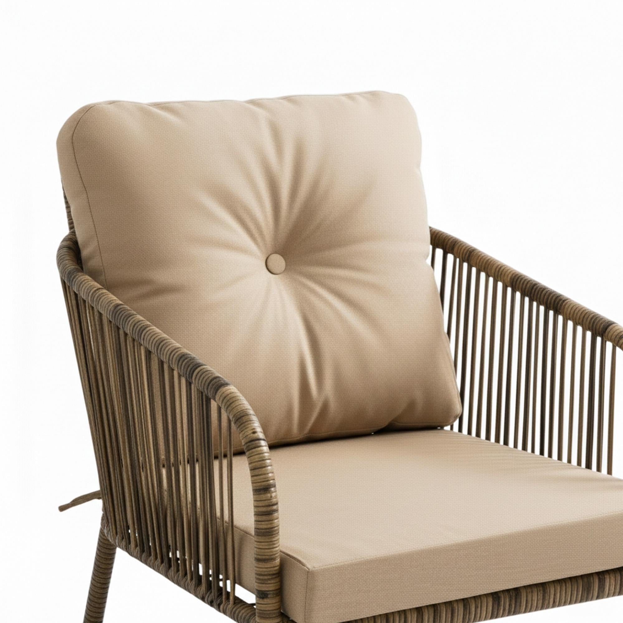 Artemis | Üçlü Bahçe Mobilyası Takımı | Rattan Bahçe Balkon Takımı