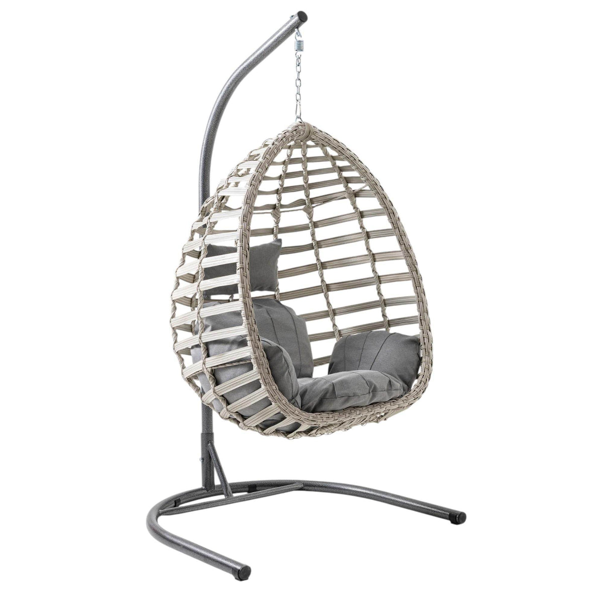Capri Swing Gümbet Tekli Rattan Bahçe Salıncağı |  Balkon Salıncağı