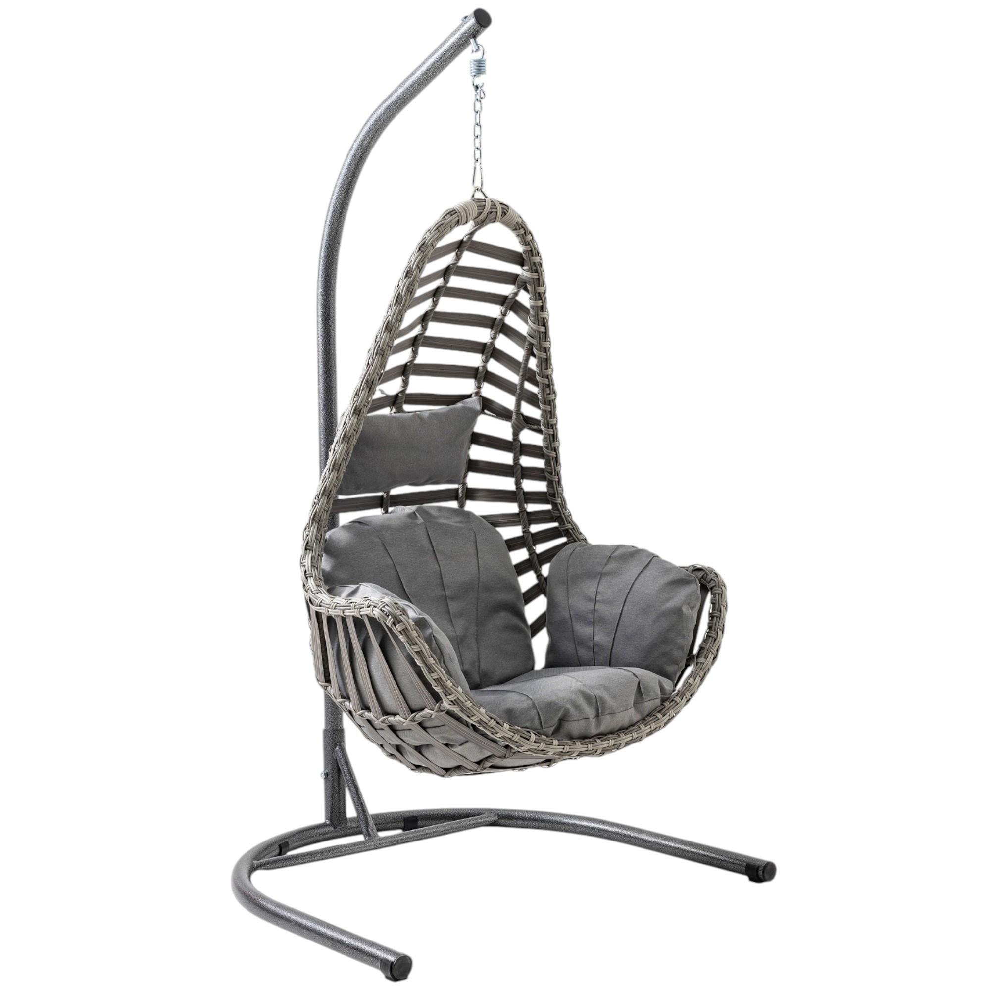 Capri Swing Milas Tekli Rattan Bahçe Salıncağı | Balkon Salıncağı