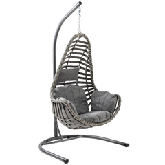 Capri Swing Milas Tekli Rattan Bahçe Salıncağı | Balkon Salıncağı