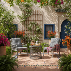 Capri Swing Pisa Tekli Rattan Bahçe Balkon Oturma Grubu | Gri | 700