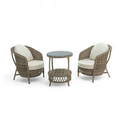 Conjunto Rattan Dedikodu Balkon Bahçe Takımı | 2+1 | Rehome