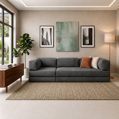 Fitilli Kadife 3 Kişilik Açılır Kanepe Yatak 300x200 cm