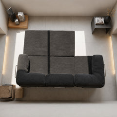 Fitilli Kadife 3 Kişilik Açılır Kanepe Yatak 300x200 cm
