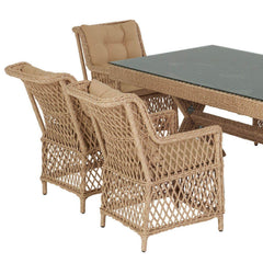 Flexy Roza Rio 100x200 Masalı Bahçe Mobilya Takımı | 147 | Rehome