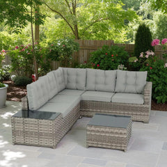 Flexy Zen Bahçe Köşe Mobilya Takımı | Rattan Bahçe Mobilyası | 708