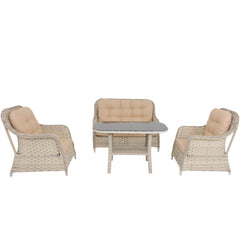Force Rattan Bahçe Oturma Grubu 861 | Rehome