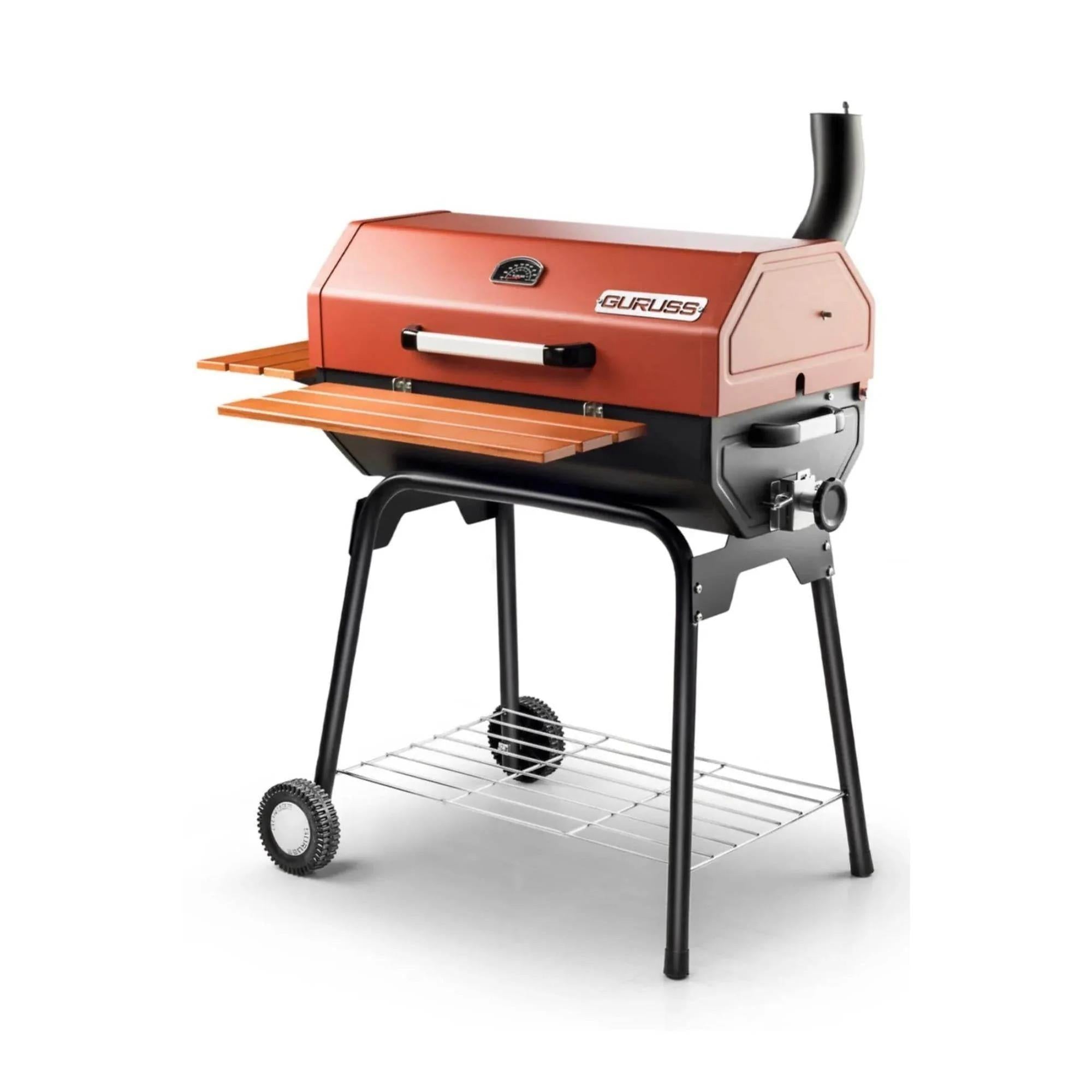 Guruss CG-075 Barbekü Mangal | Kömürlü | 75 Cm | Kırmızı | Tam Set