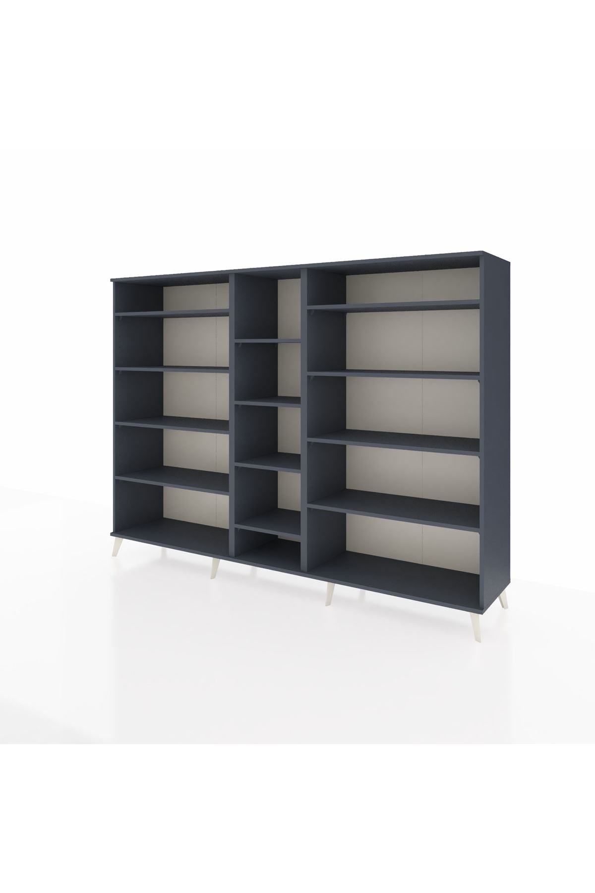Hyperion Dolap 11 Raflı  220x44x163 Antrasit-Antrasit
