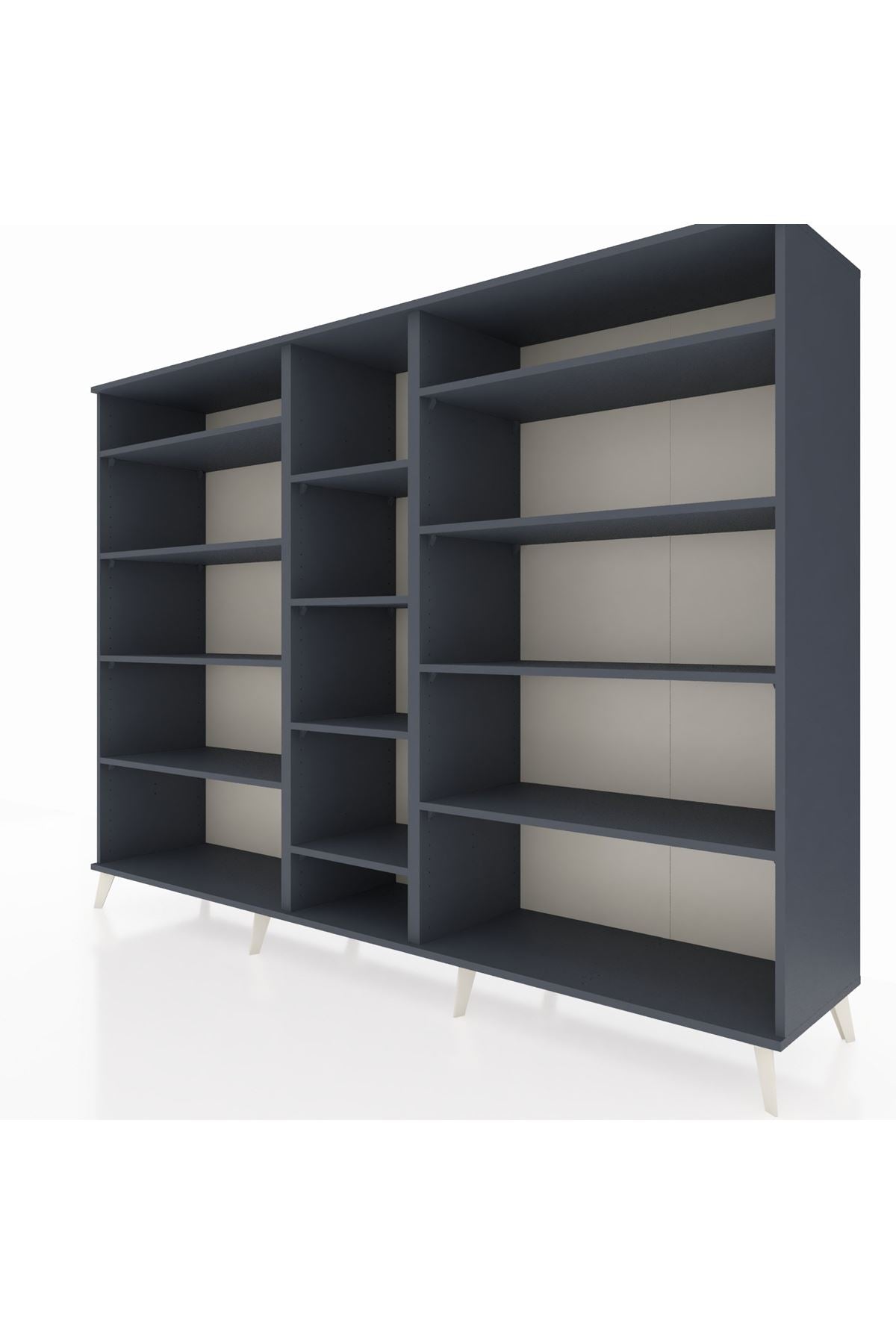 Hyperion Dolap 11 Raflı  220x44x163 Antrasit-Antrasit