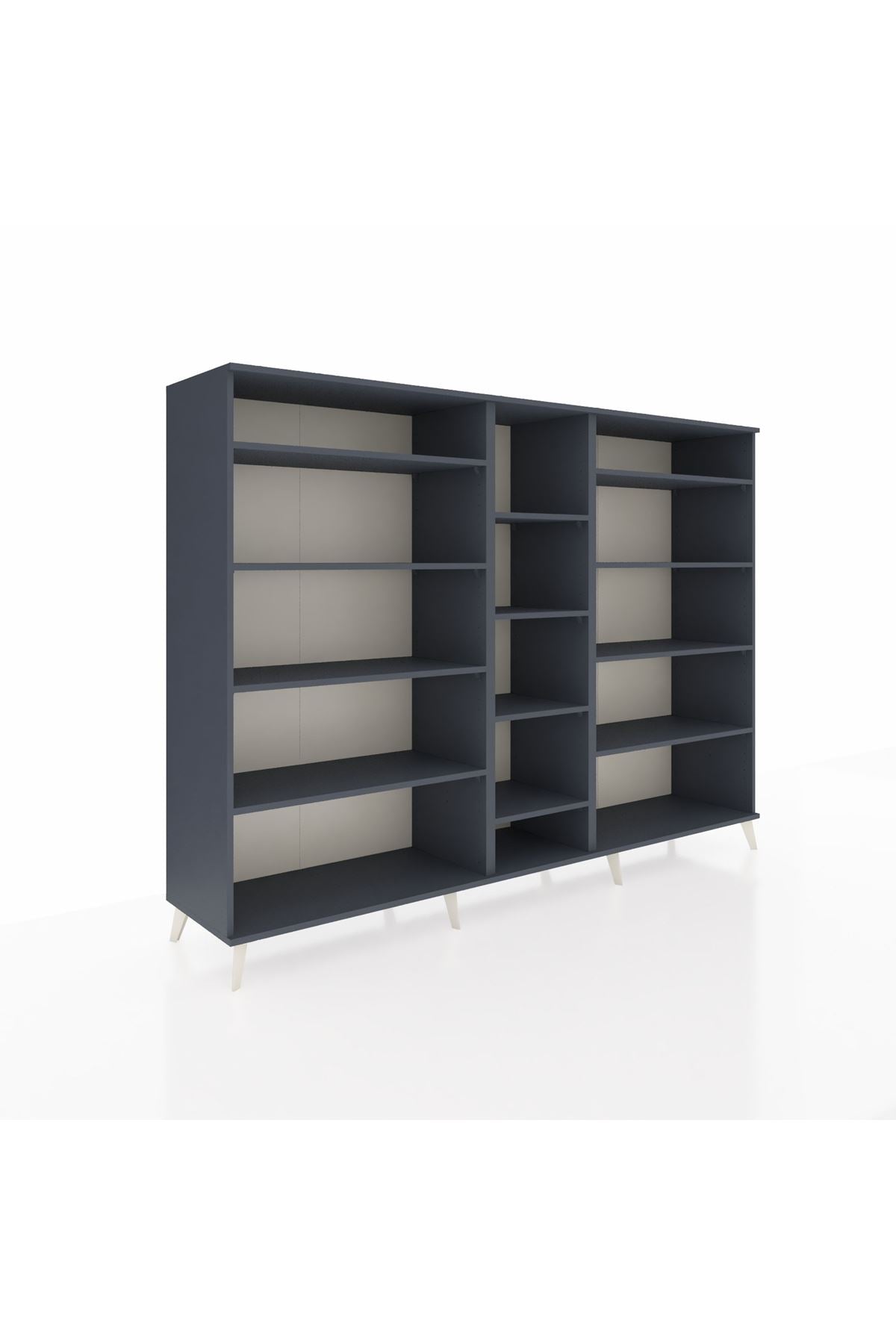Hyperion Dolap 11 Raflı  220x44x163 Antrasit-Antrasit