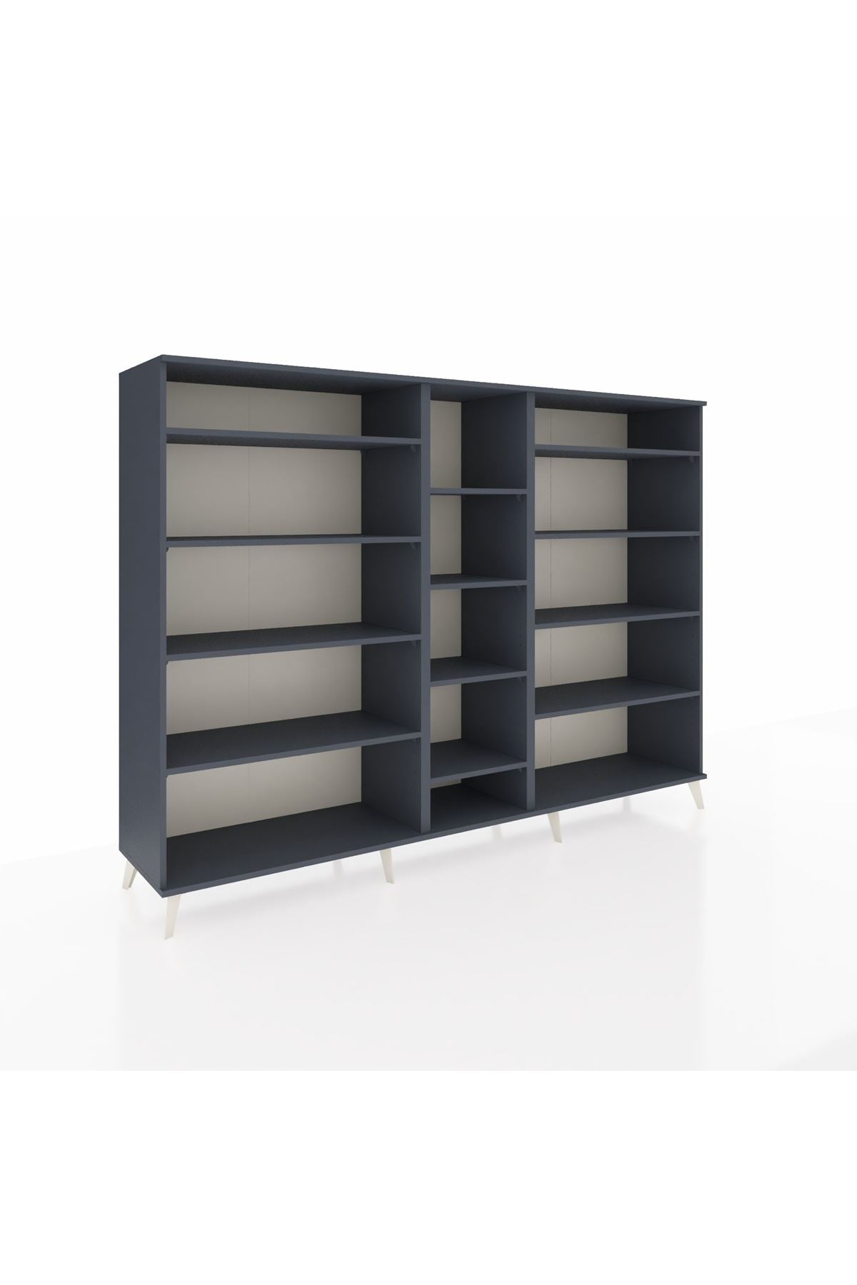 Hyperion Dolap 11 Raflı  220x44x163 Antrasit-Antrasit
